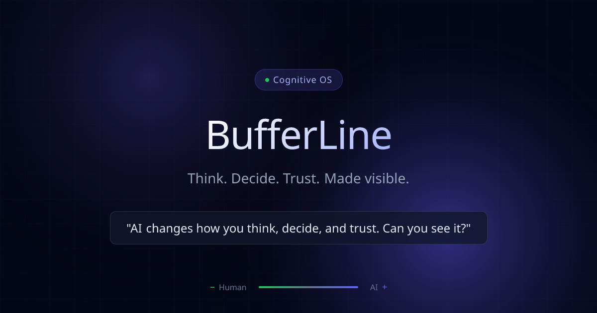 BufferLine | See how AI changes the way you think, decide, and trust
